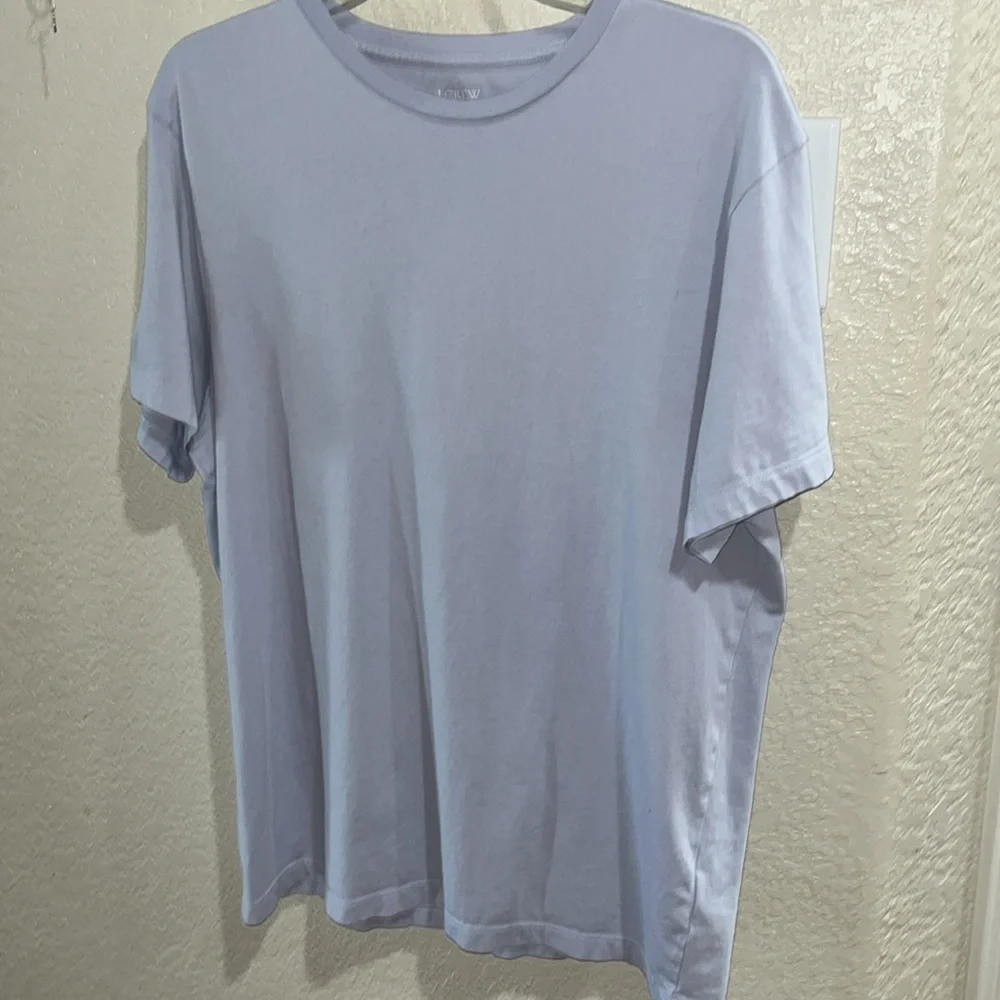 J.Crew light blue washed short sleeve crewneck T-shirt, Size L